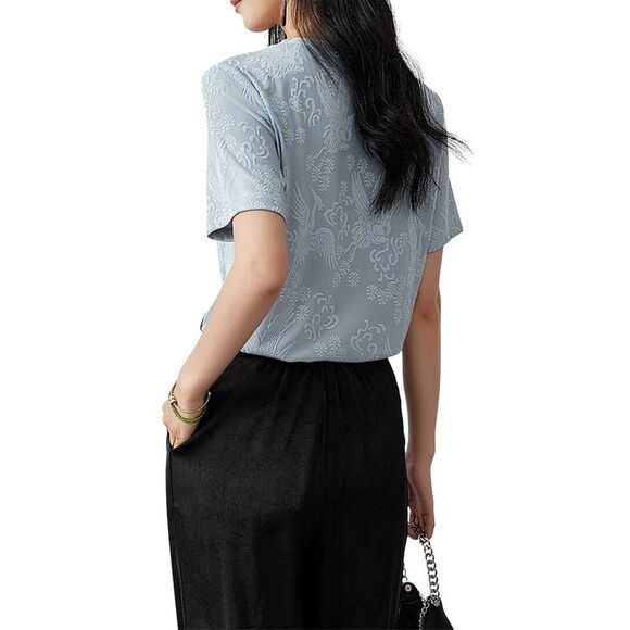 Ounixue Womens T-Shirt - Picture 2 of 3